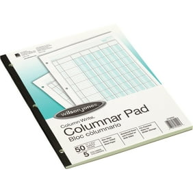 by JustWritin 76706 11 x 8.5 Inches 10-Pack Norcom Columnar Pad 6 Columns 50 Sheets Designed in The USA